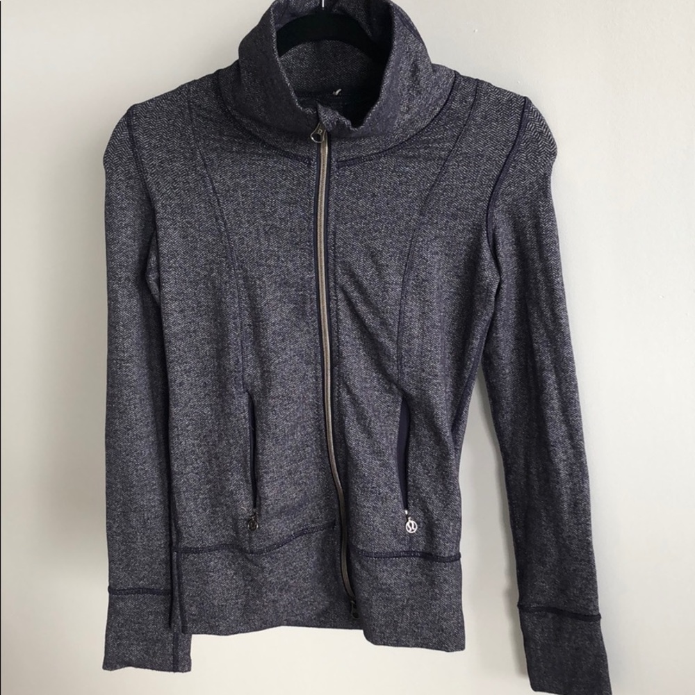 Lululemon Indigo herringbone  zip up